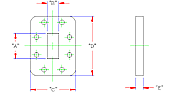MICROTECH Flexible Waveguide 8.2 to 12.4 GHz WR90 6'' LONG MCKS90HHN6A 